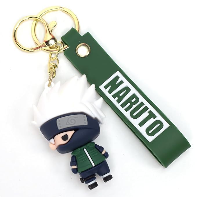 Stylish Anime 3D Rubber Keychain: Cute, Durable, and Long-Lasting with a Generous Ribbon
