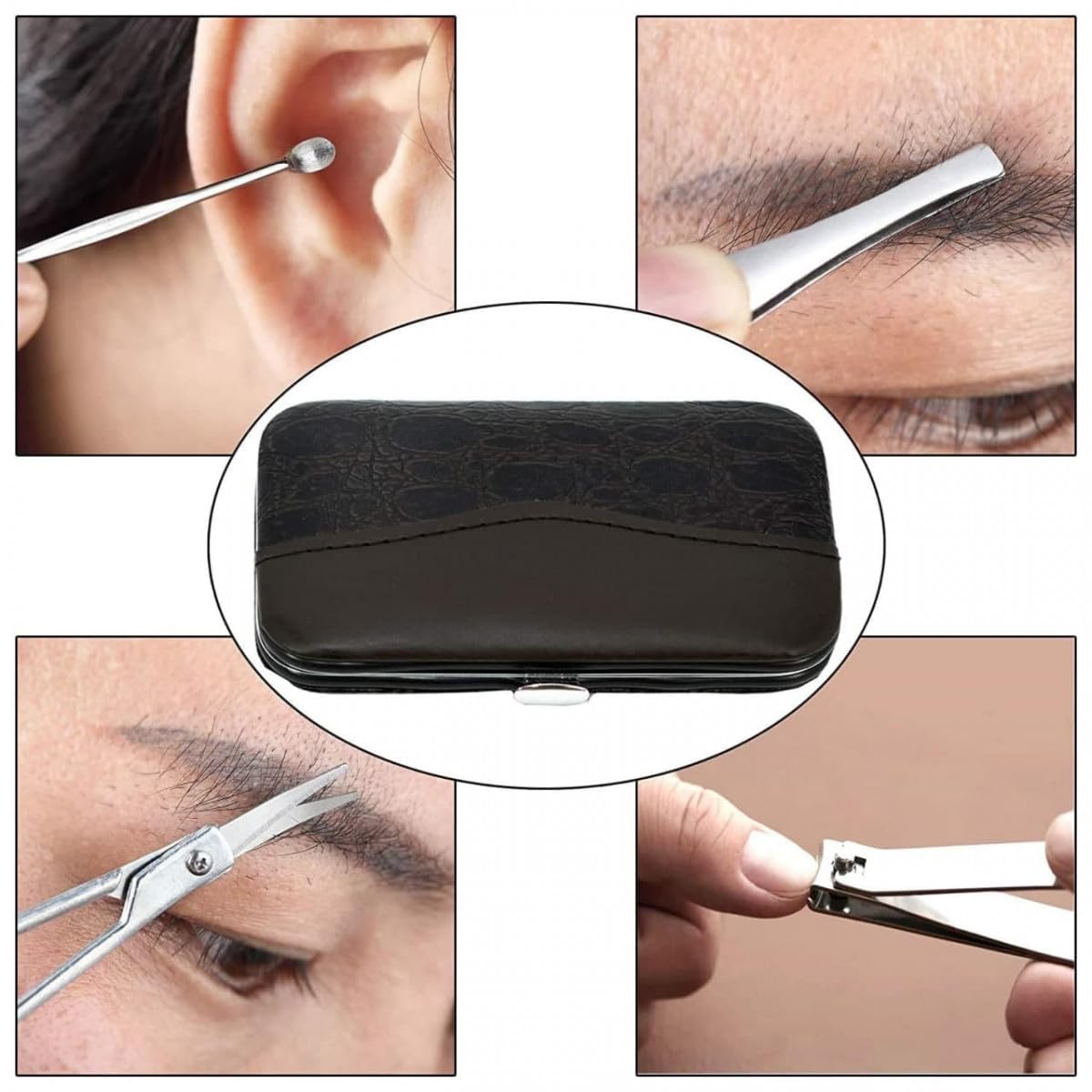 Manicure set 7 in 1 Professional Black