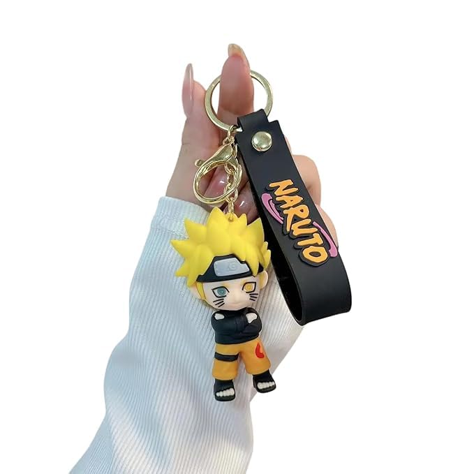 Stylish Anime 3D Rubber Keychain: Cute, Durable, and Long-Lasting with a Generous Ribbon