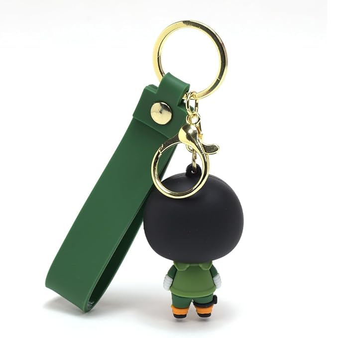 Stylish Anime 3D Rubber Keychain: Cute, Durable, and Long-Lasting with a Generous Ribbon