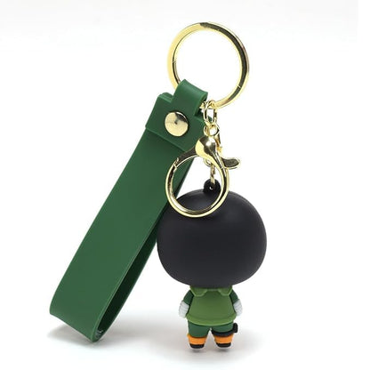 Stylish Anime 3D Rubber Keychain: Cute, Durable, and Long-Lasting with a Generous Ribbon