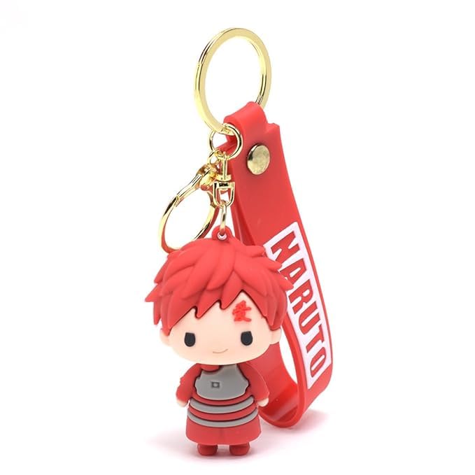 Stylish Anime 3D Rubber Keychain: Cute, Durable, and Long-Lasting with a Generous Ribbon