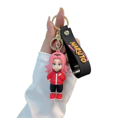 Stylish Anime 3D Rubber Keychain: Cute, Durable, and Long-Lasting with a Generous Ribbon