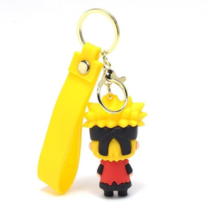 Stylish Anime 3D Rubber Keychain: Cute, Durable, and Long-Lasting with a Generous Ribbon