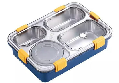 LAXSON 3 Compartment Stainless Steel Lunch Box No. 7059