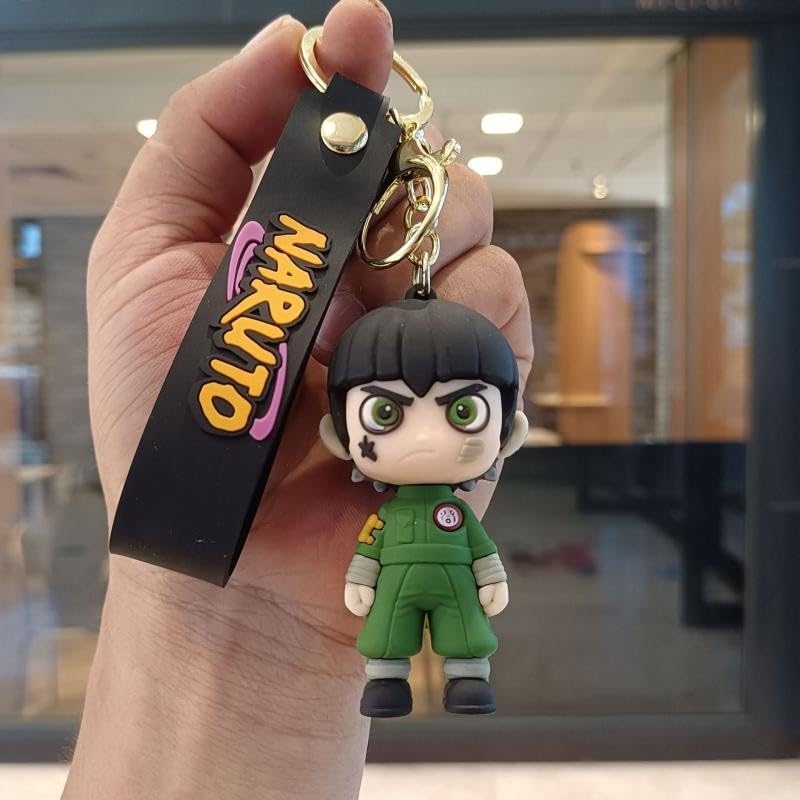 Stylish Anime 3D Rubber Keychain: Cute, Durable, and Long-Lasting with a Generous Ribbon
