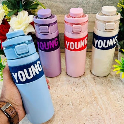 Young Double Walled Insulated Stainless Steel Water Bottle 650 ml