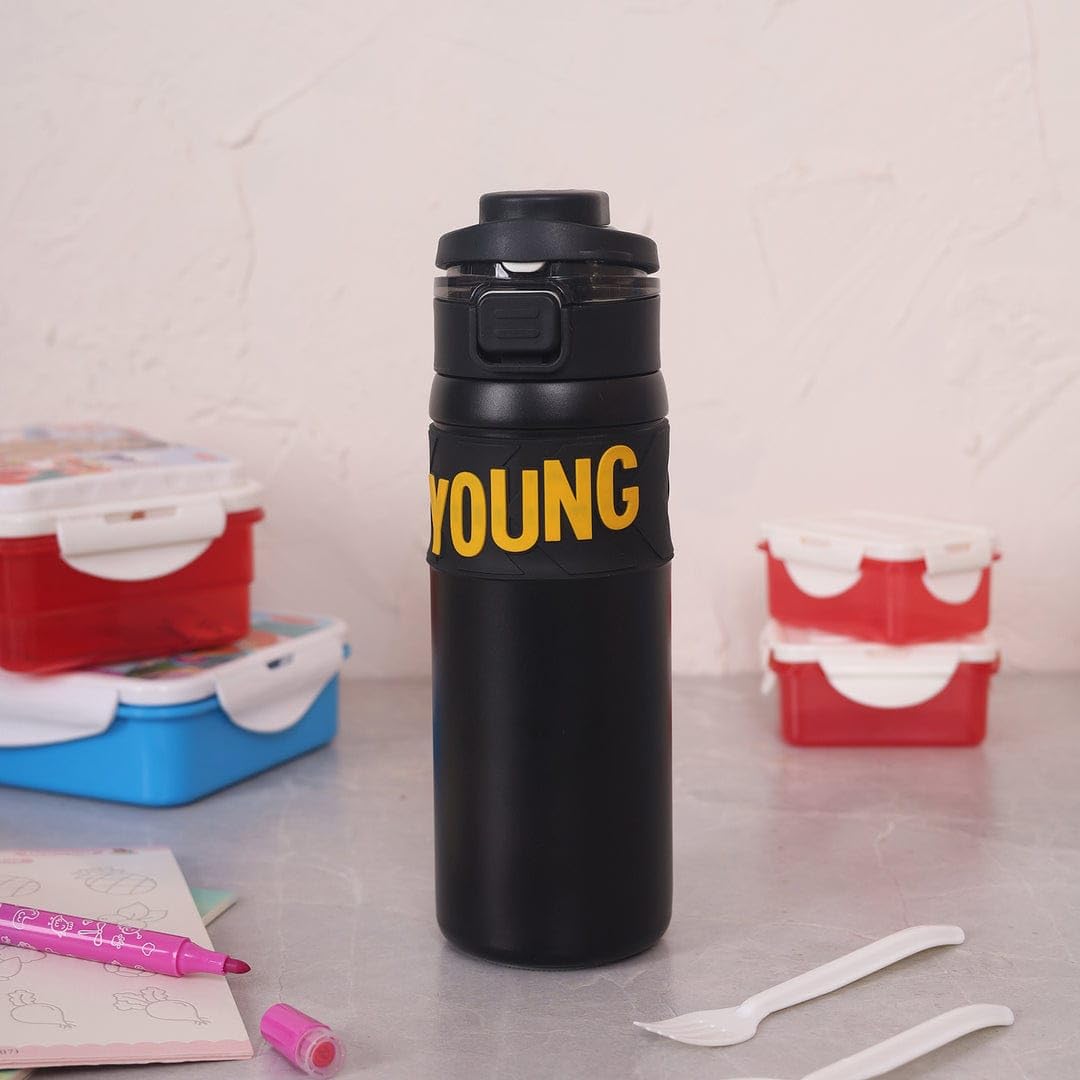 Young Double Walled Insulated Stainless Steel Water Bottle 650 ml