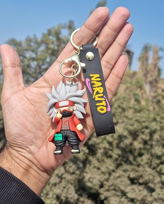Stylish Anime 3D Rubber Keychain: Cute, Durable, and Long-Lasting with a Generous Ribbon