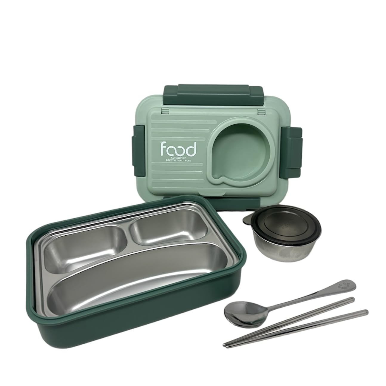 IQIX Stainless Steel Lunch Box (800ml + 150ml)