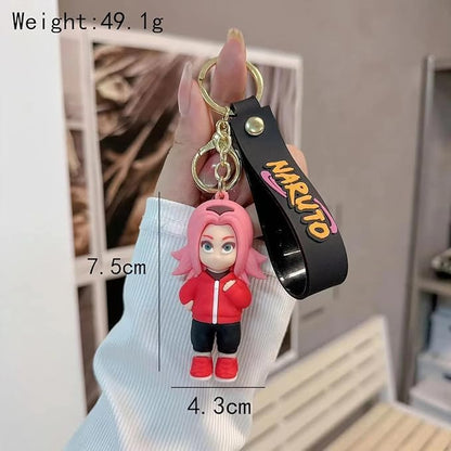 Stylish Anime 3D Rubber Keychain: Cute, Durable, and Long-Lasting with a Generous Ribbon
