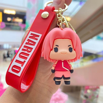 Stylish Anime 3D Rubber Keychain: Cute, Durable, and Long-Lasting with a Generous Ribbon