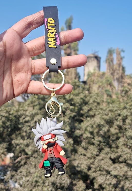 Stylish Anime 3D Rubber Keychain: Cute, Durable, and Long-Lasting with a Generous Ribbon