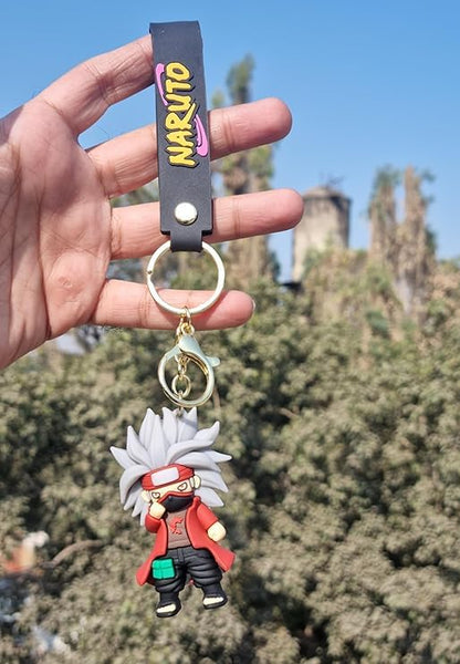 Stylish Anime 3D Rubber Keychain: Cute, Durable, and Long-Lasting with a Generous Ribbon