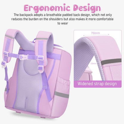 Unicorn Backpack for Kids Girls Stylish Durable Water-Resistant Backpack Shoulder School Bags for Girls Kids Birthday & Rakhi Gift - Purple