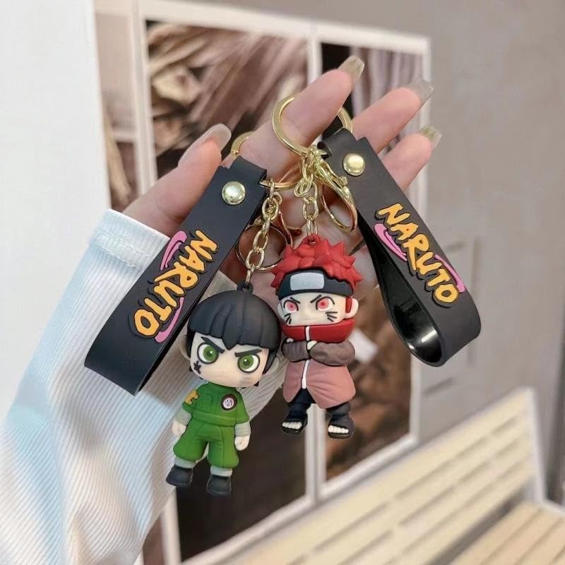 Stylish Anime 3D Rubber Keychain: Cute, Durable, and Long-Lasting with a Generous Ribbon