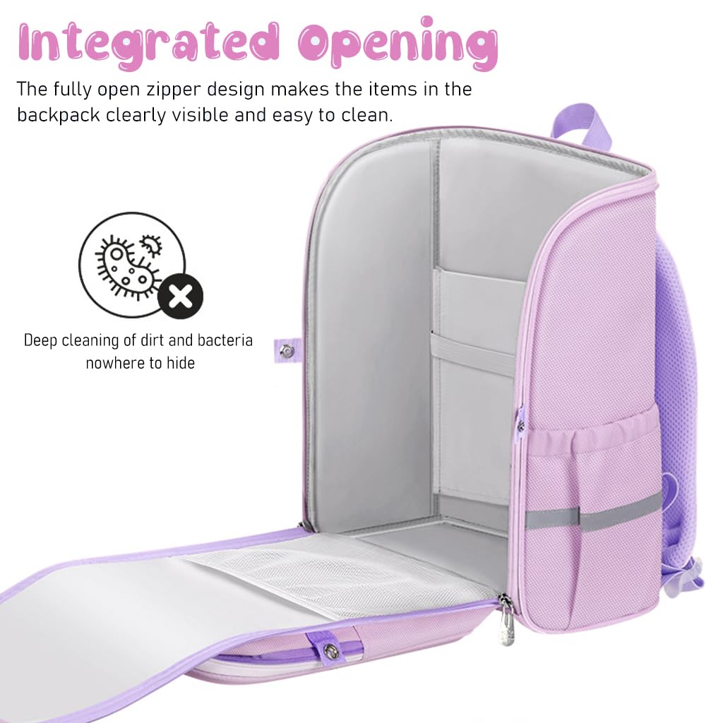 Unicorn Backpack for Kids Girls Stylish Durable Water-Resistant Backpack Shoulder School Bags for Girls Kids Birthday & Rakhi Gift - Purple