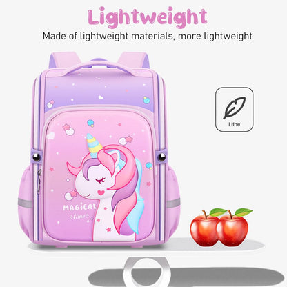 Unicorn Backpack for Kids Girls Stylish Durable Water-Resistant Backpack Shoulder School Bags for Girls Kids Birthday & Rakhi Gift - Purple