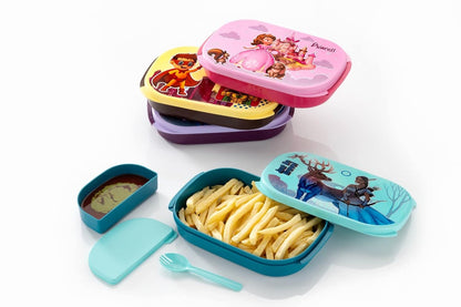 LAXSON 3 Compartment Stainless Steel Lunch Box No. 7059