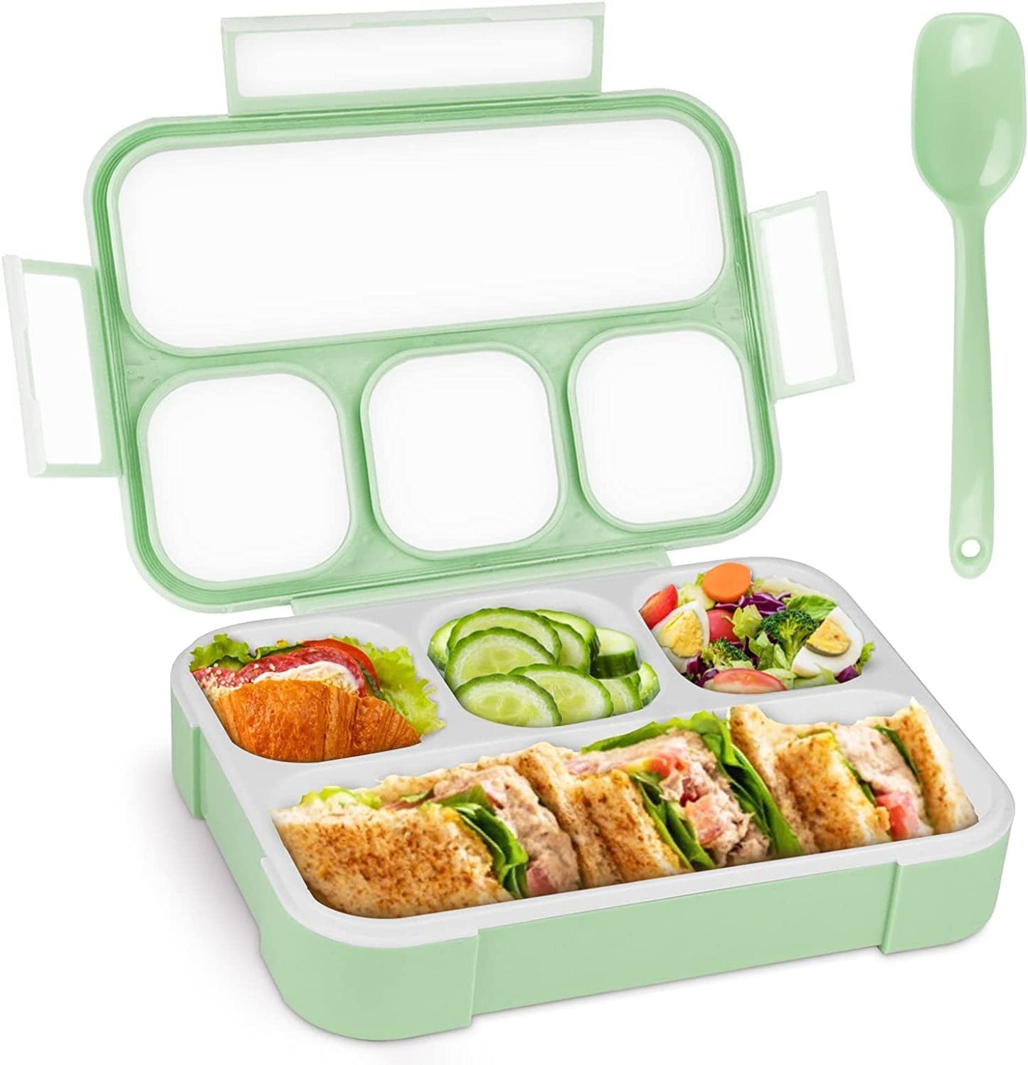 LAXSON 3 Compartment Stainless Steel Lunch Box No. 7059