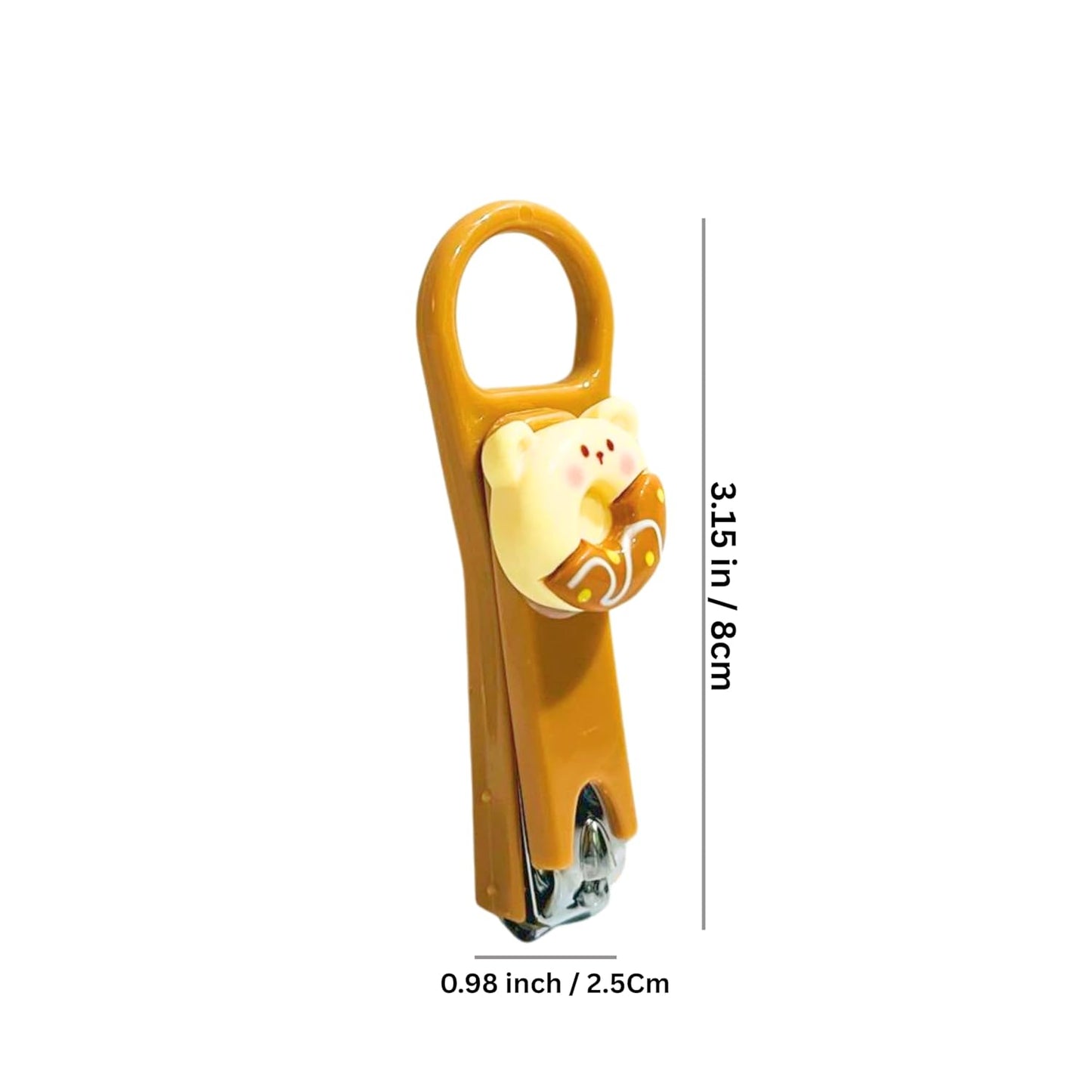 Cartoon Nail Clipper for Kids with Ring Grip  (1 Pcs, Multicolor)