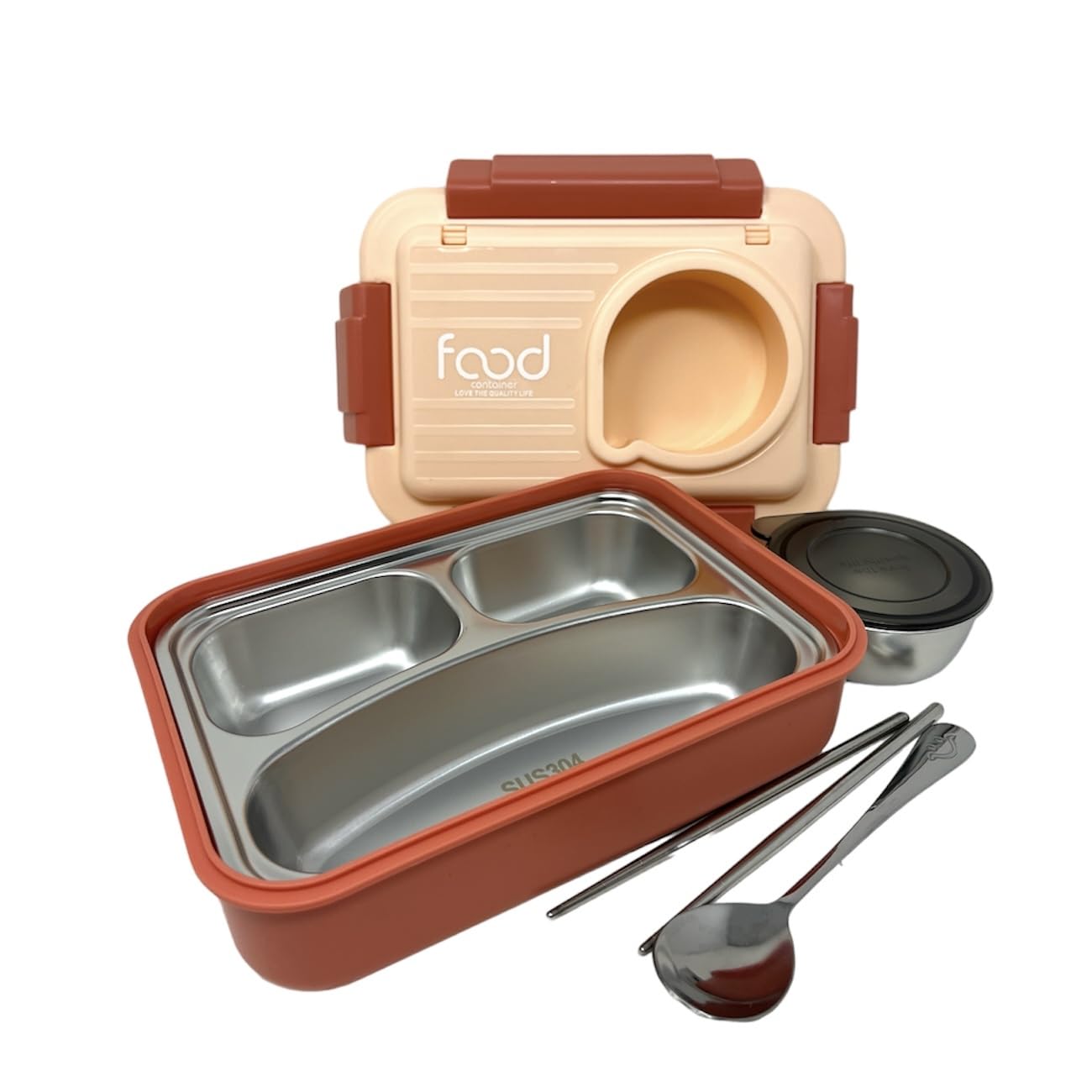 IQIX Stainless Steel Lunch Box (800ml + 150ml)