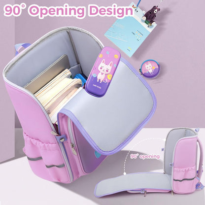 Unicorn Backpack for Kids Girls Stylish Durable Water-Resistant Backpack Shoulder School Bags for Girls Kids Birthday & Rakhi Gift - Purple