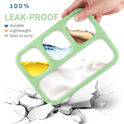 LAXSON 3 Compartment Stainless Steel Lunch Box No. 7059