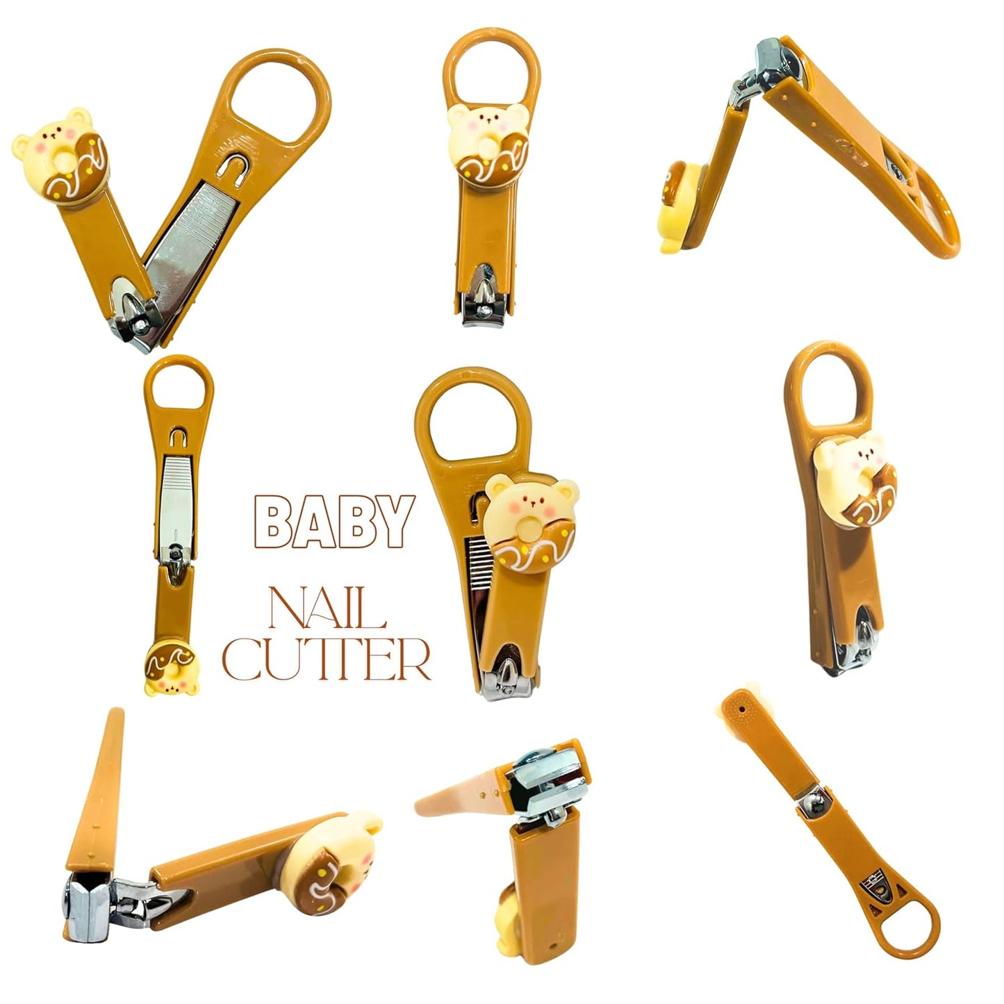 Cartoon Nail Clipper for Kids with Ring Grip  (1 Pcs, Multicolor)