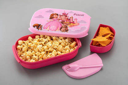 LAXSON 3 Compartment Stainless Steel Lunch Box No. 7059