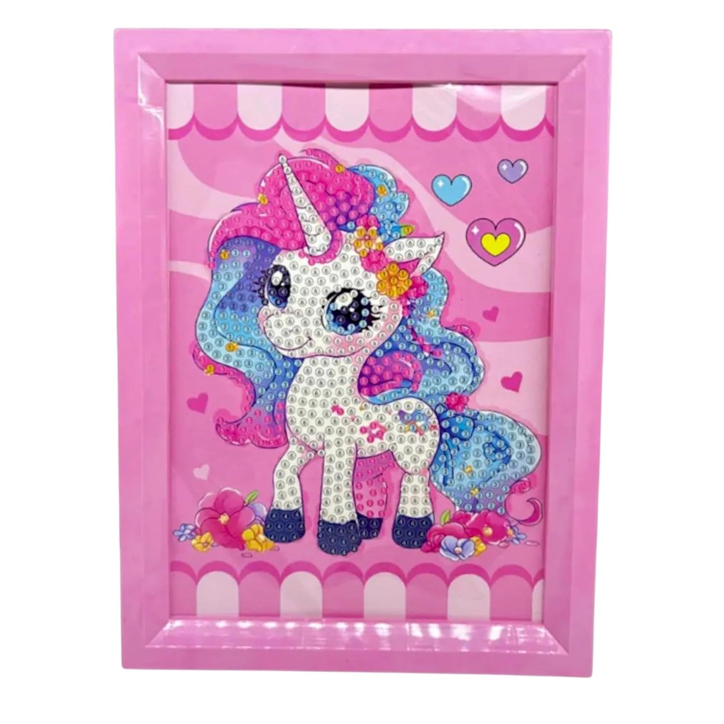 DIY Diamond Painting Kit for Kids, DIY Art Craft with Frame, 18.5 x 13.5 cm for Kids