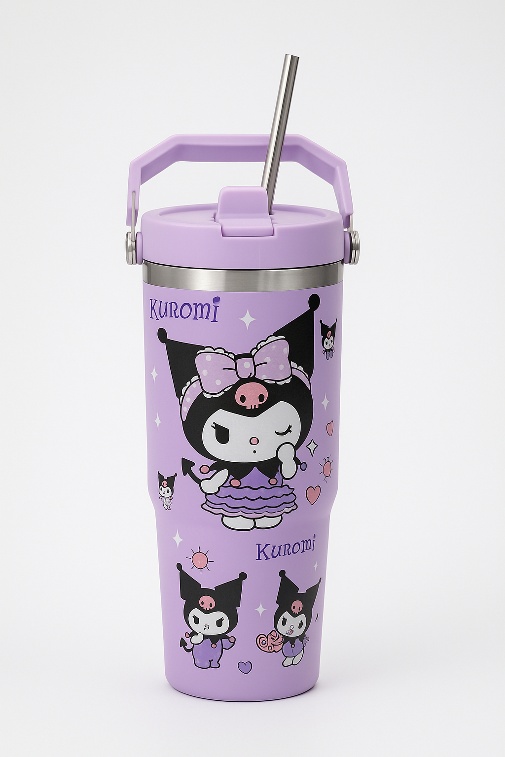 Kuromi Premium Stainless Steel Thermos Tumbler – 900ml