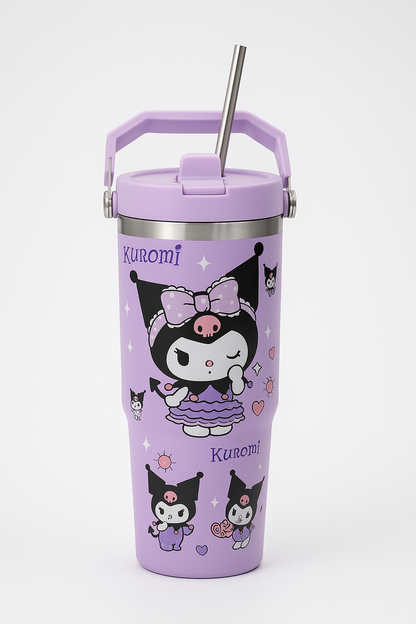 Kuromi Premium Stainless Steel Thermos Tumbler – 900ml