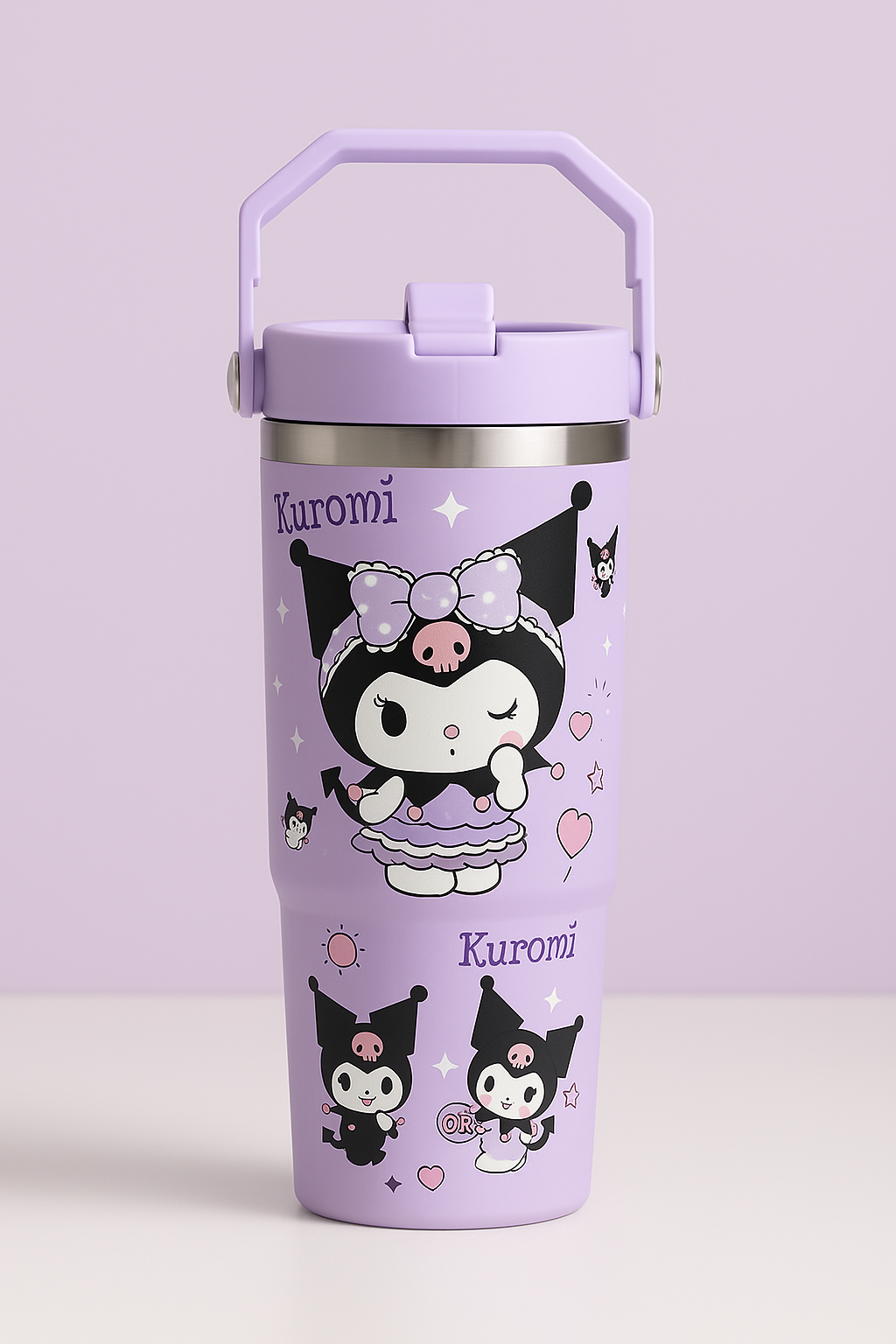 Kuromi Premium Stainless Steel Thermos Tumbler – 900ml