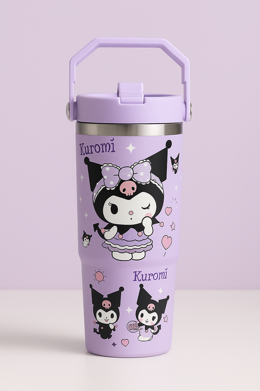 Kuromi Premium Stainless Steel Thermos Tumbler – 900ml